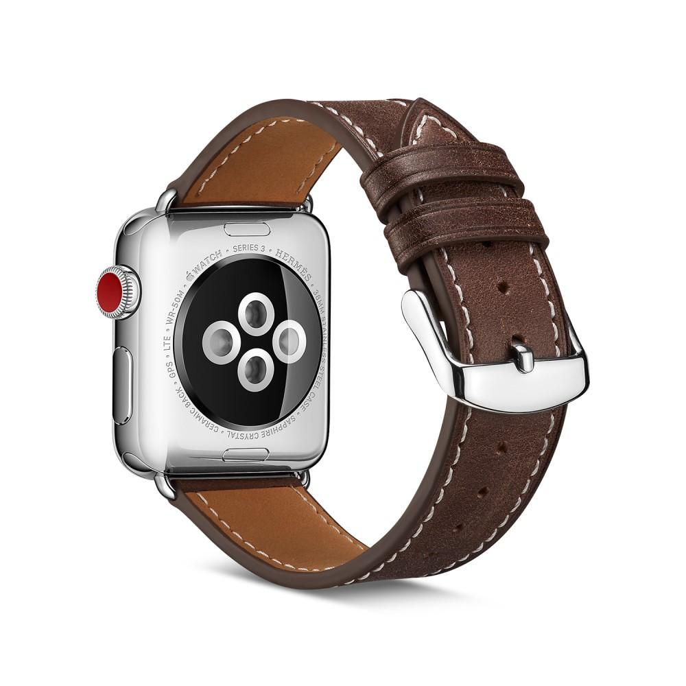 Apple Watch Ultra 49mm 1st Gen Armbånd i ægte læder, Brun