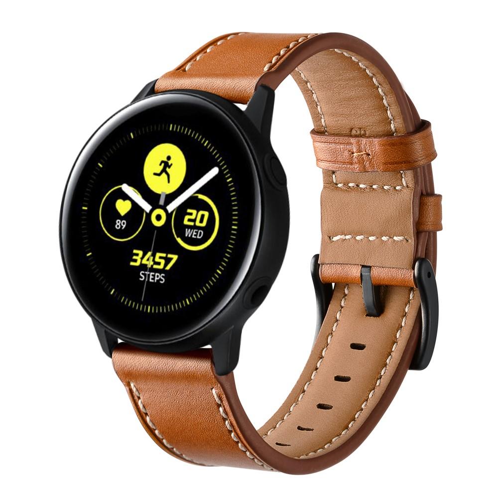 Samsung Galaxy Watch 42mm Armbånd i ægte læder, Cognac