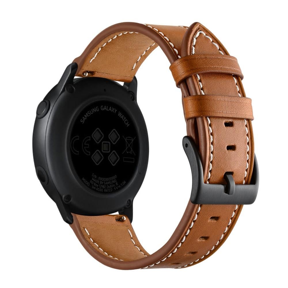 Samsung Galaxy Watch 42mm Armbånd i ægte læder, Cognac