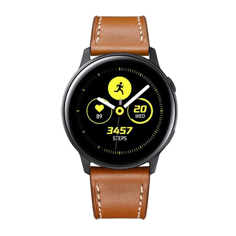 Samsung Galaxy Watch 42mm Armbånd i ægte læder, Cognac