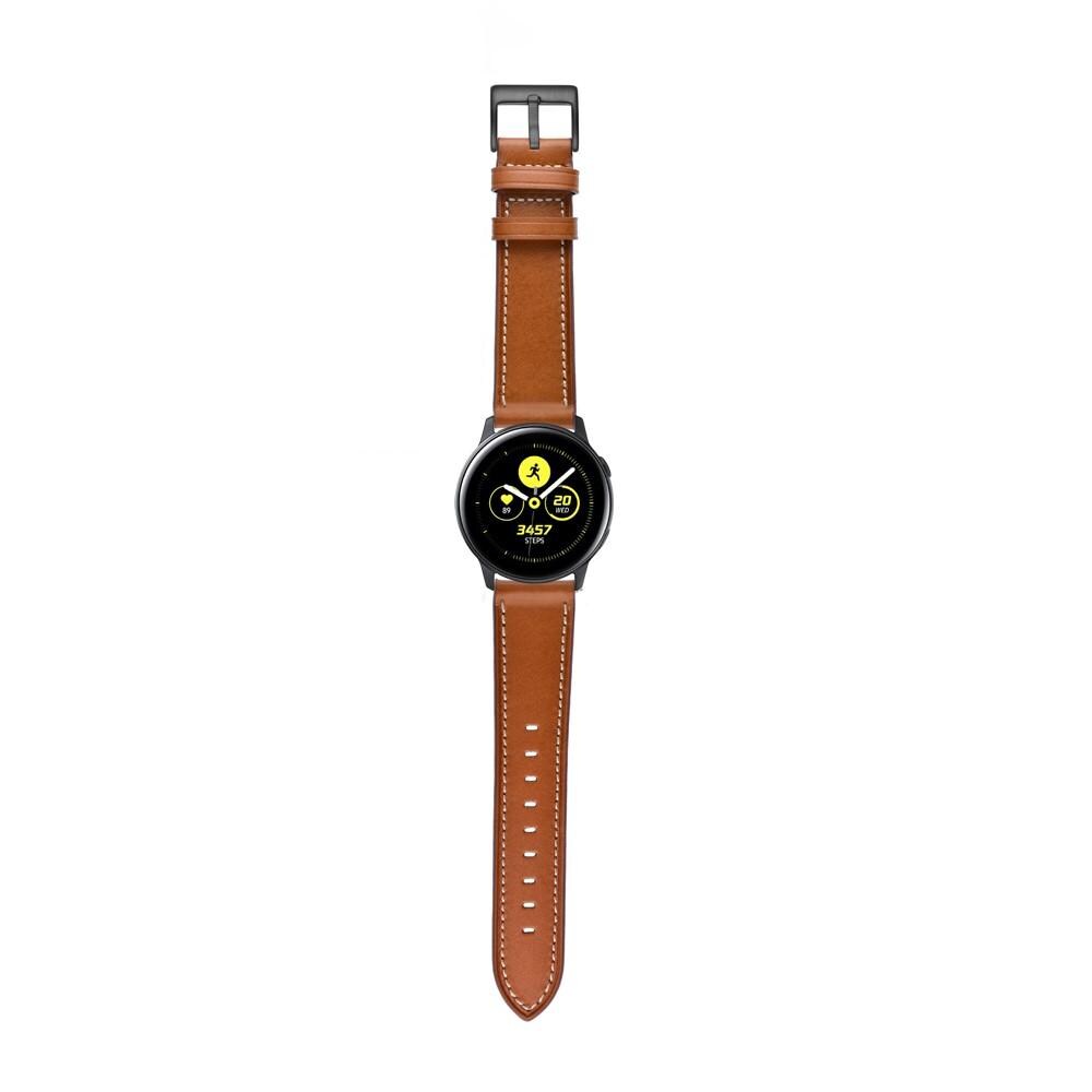 Samsung Galaxy Watch 42mm Armbånd i ægte læder, Cognac