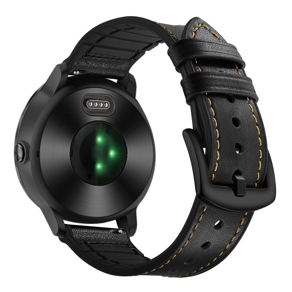 Garmin Vivoactive 3 Armbånd i ægte læder, Sort