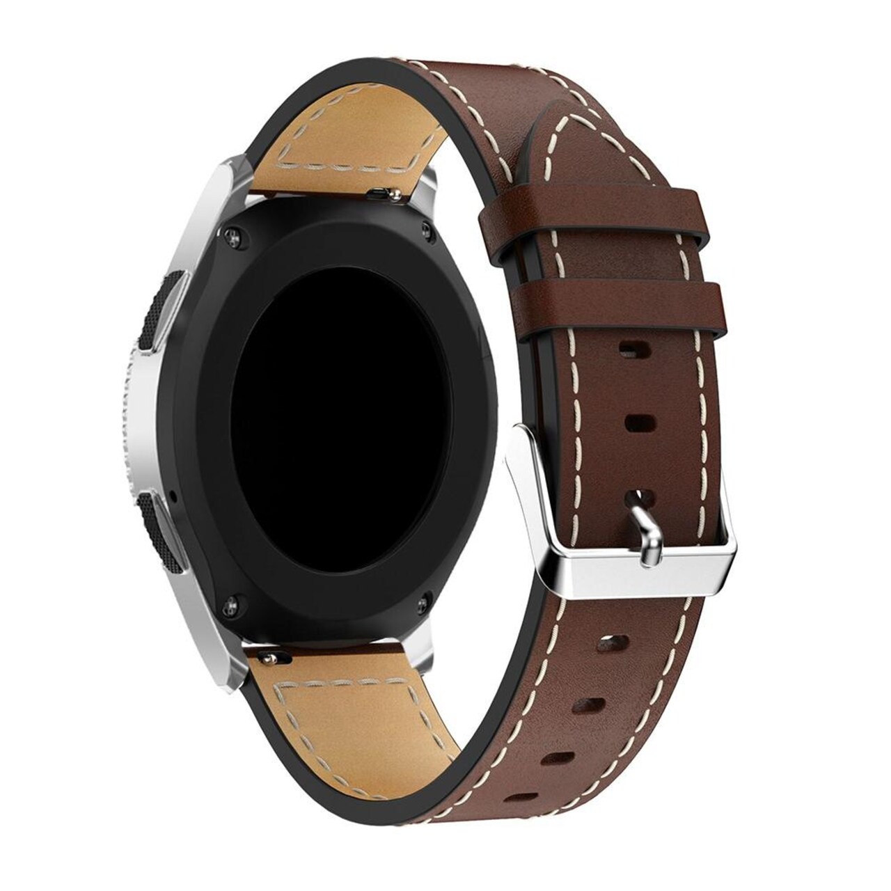 Samsung Galaxy Watch 8 44mm Armbånd i ægte læder, Brun