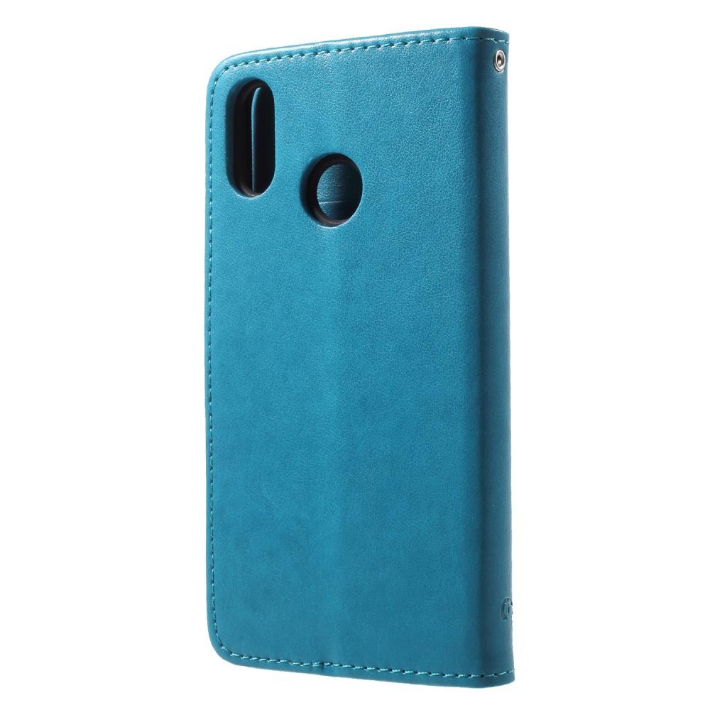 Huawei P20 Lite Mobiletui med sommerfugle, Blå