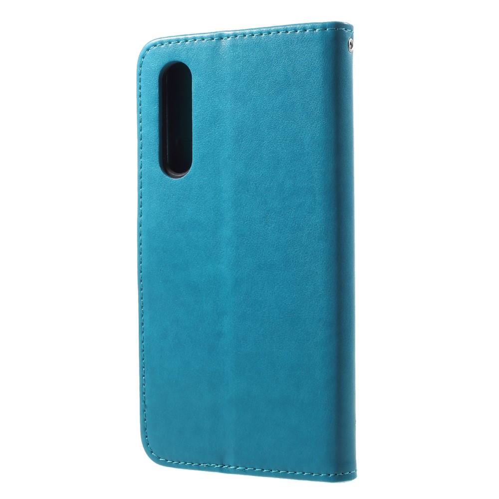 Huawei P20 Pro Mobiletui med sommerfugle, Blå