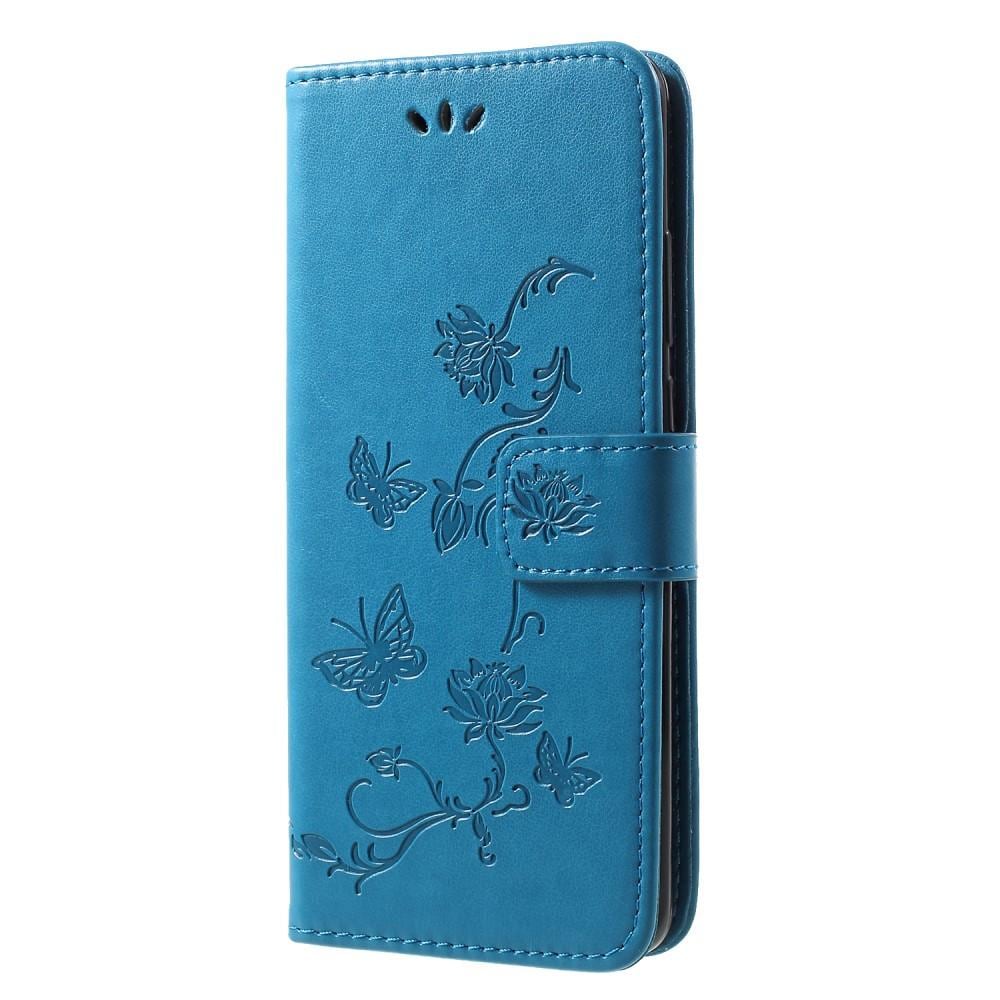 Huawei P30 Pro Mobiletui med sommerfugle, Blå