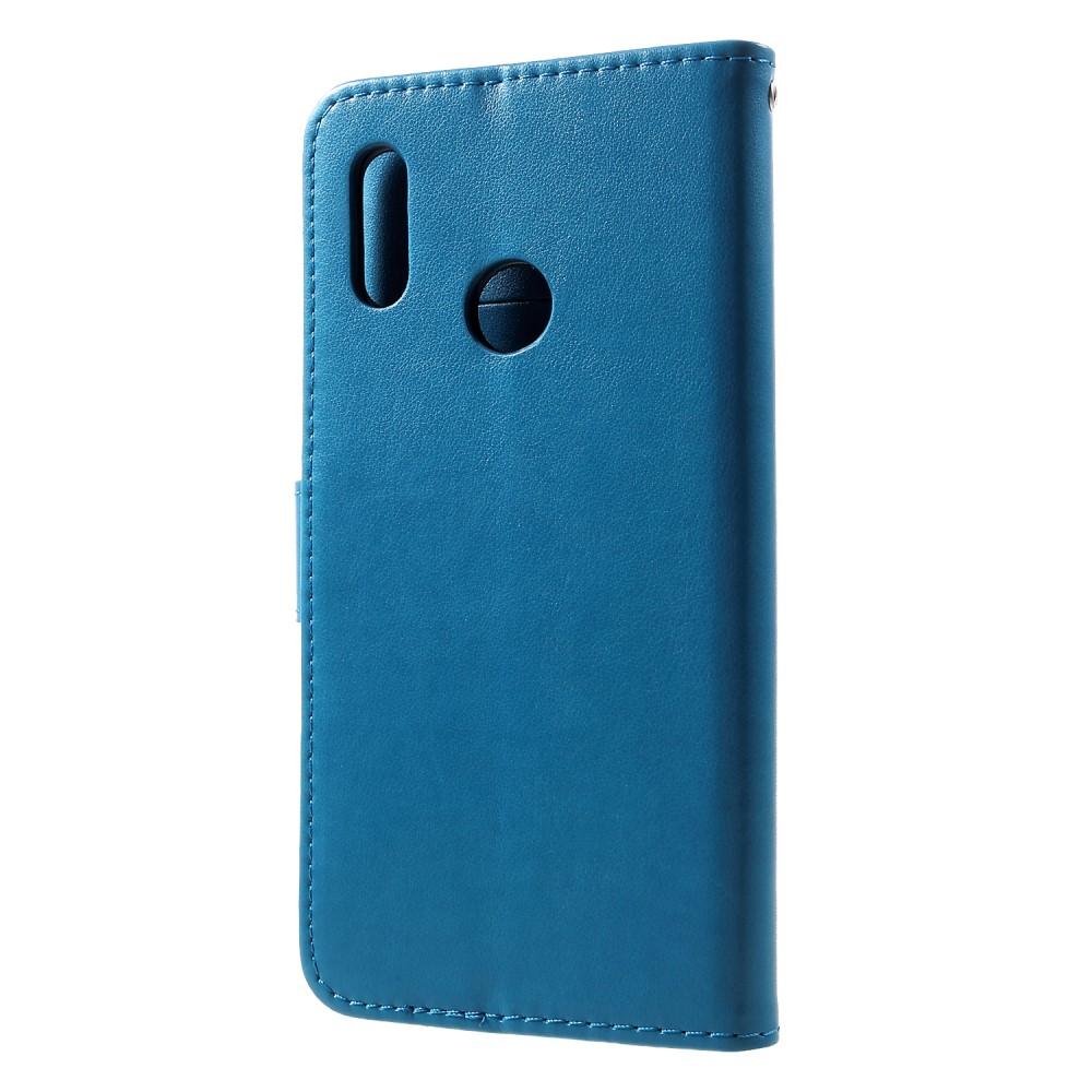 Huawei P Smart 2019 Mobiletui med sommerfugle, Blå