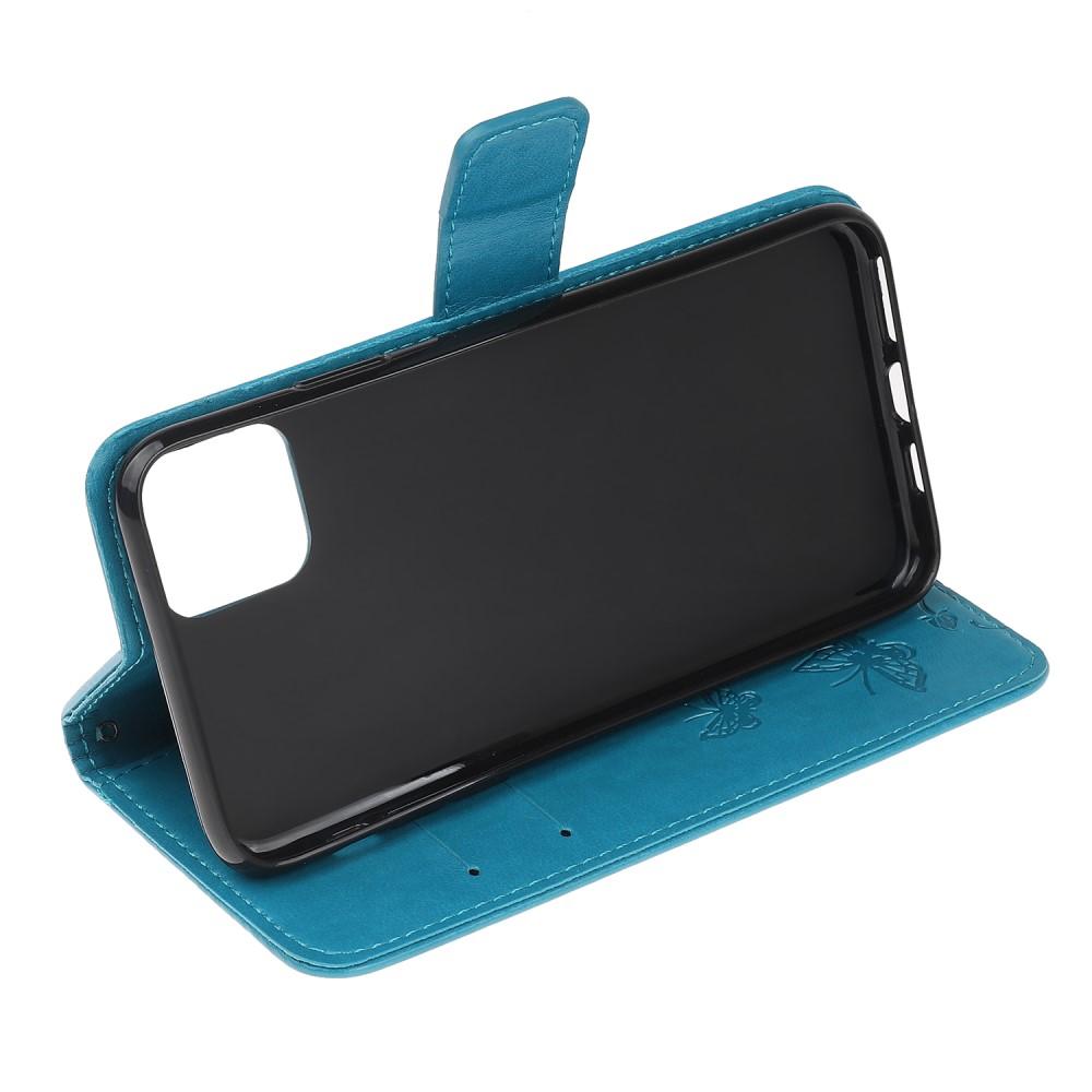 iPhone 11 Mobiletui med sommerfugle, Blå