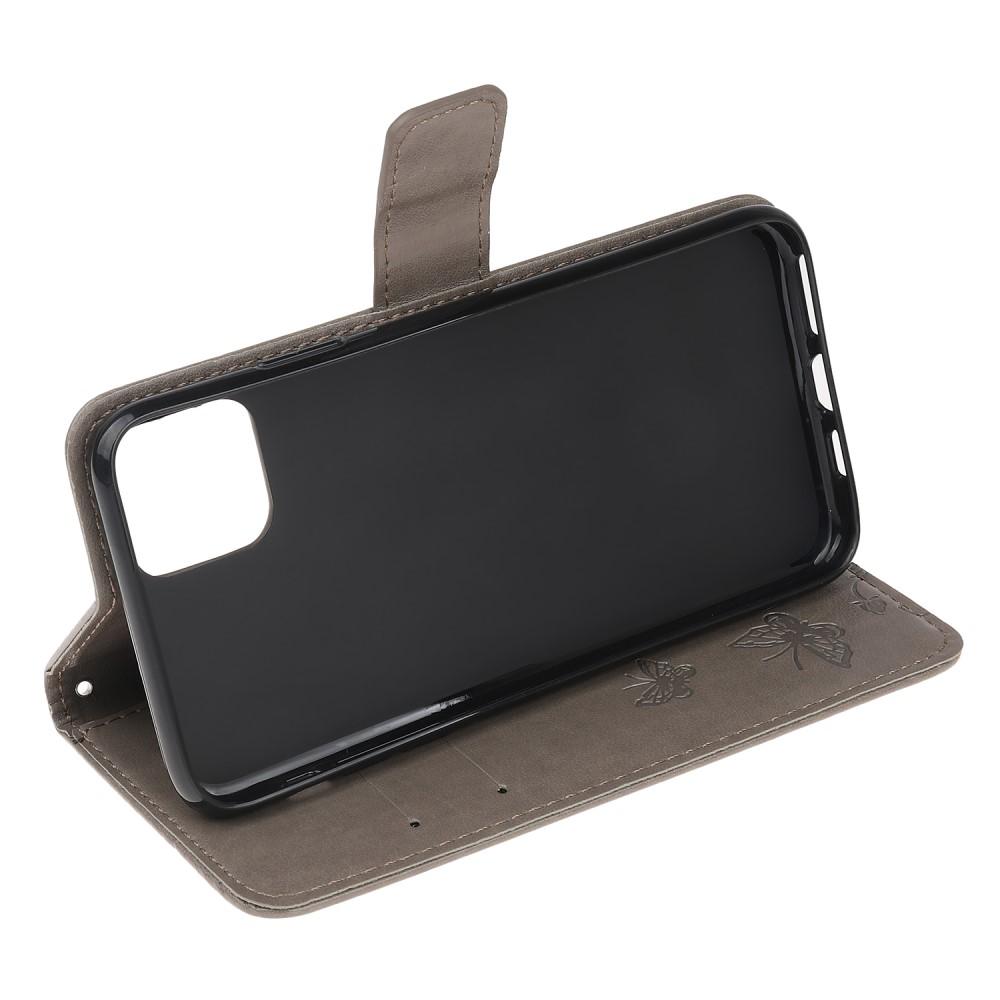 iPhone 11 Mobiletui med sommerfugle, Grå