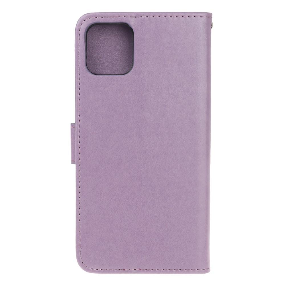 iPhone 11 Mobiletui med sommerfugle, Lilla