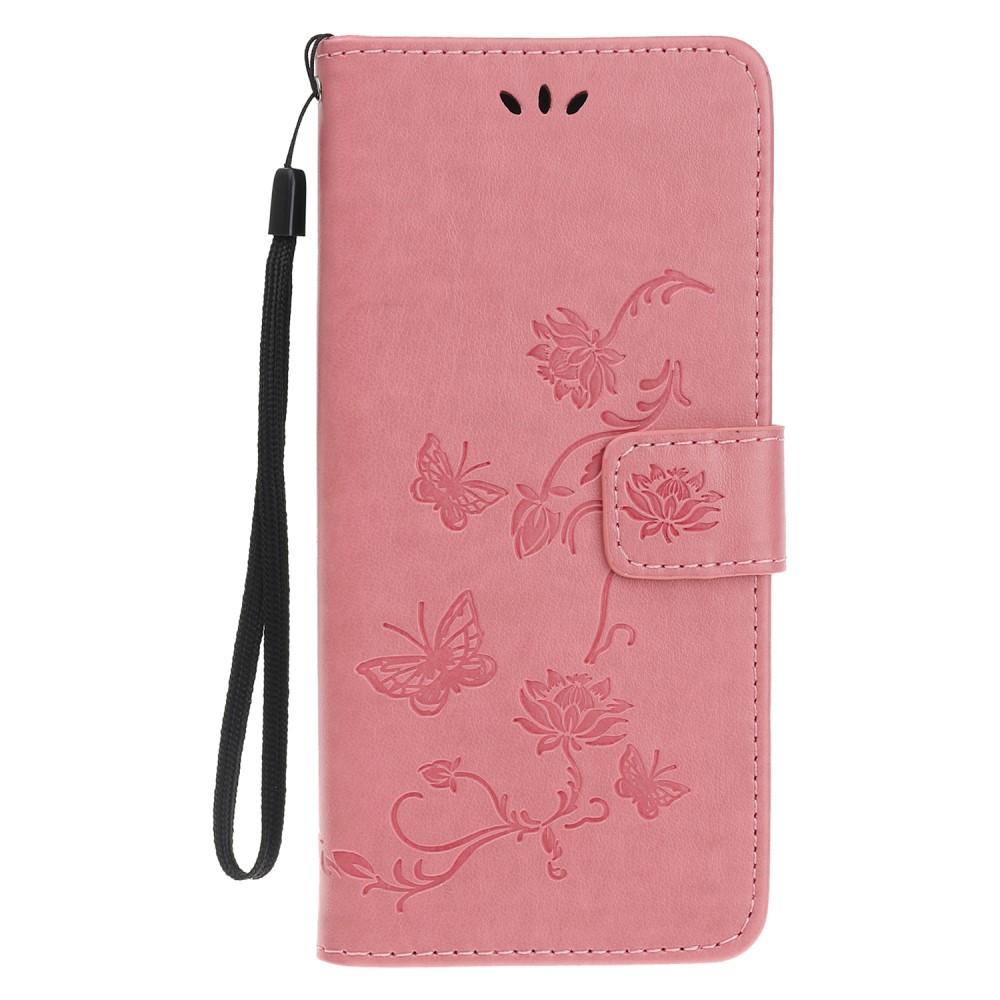 iPhone 11 Mobiletui med sommerfugle, Lyserød
