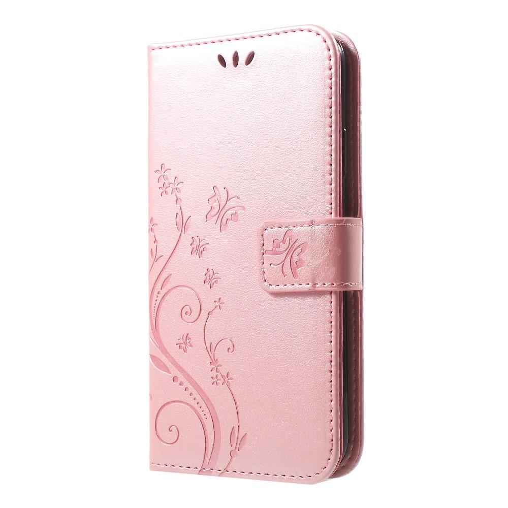 iPhone Xr Mobiletui med sommerfugle, Rose guld