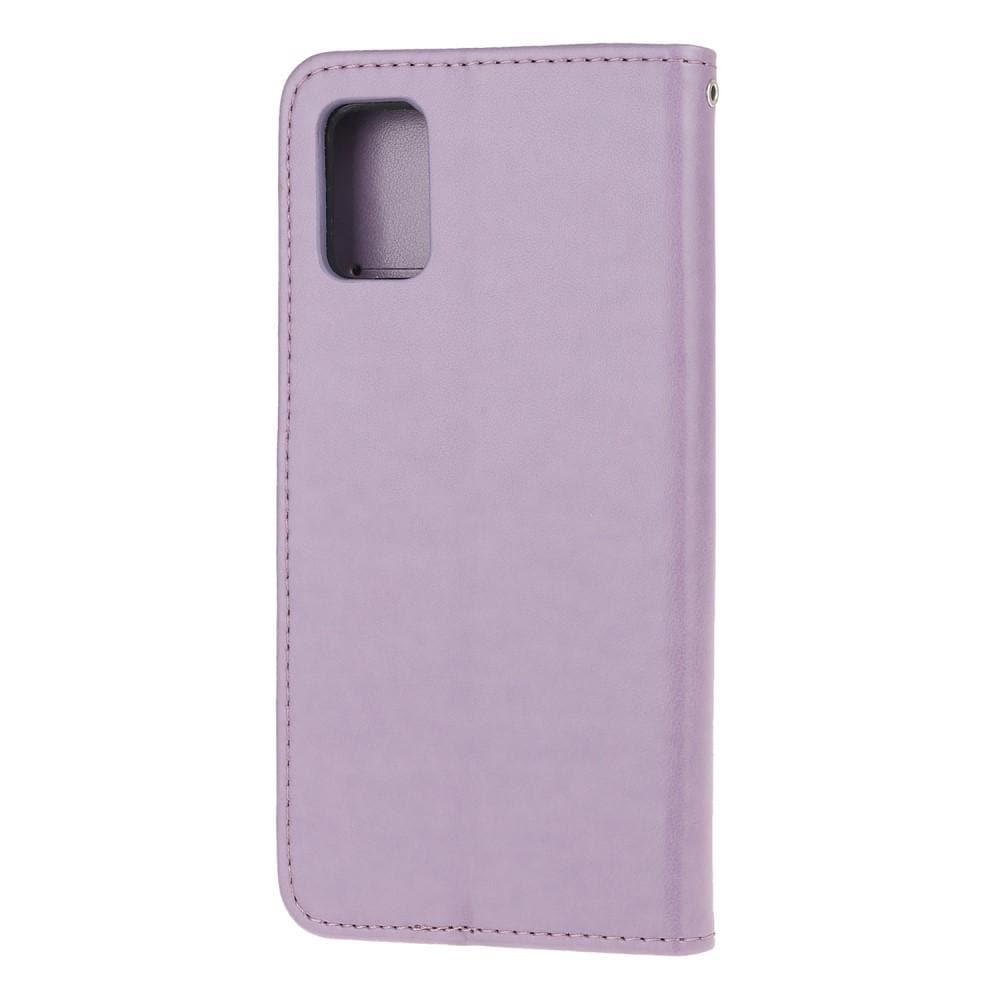 Samsung Galaxy A51 Mobiletui med sommerfugle, Lilla