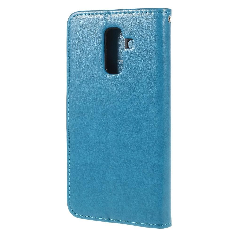 Samsung Galaxy A6 2018 Mobiletui med sommerfugle, Blå