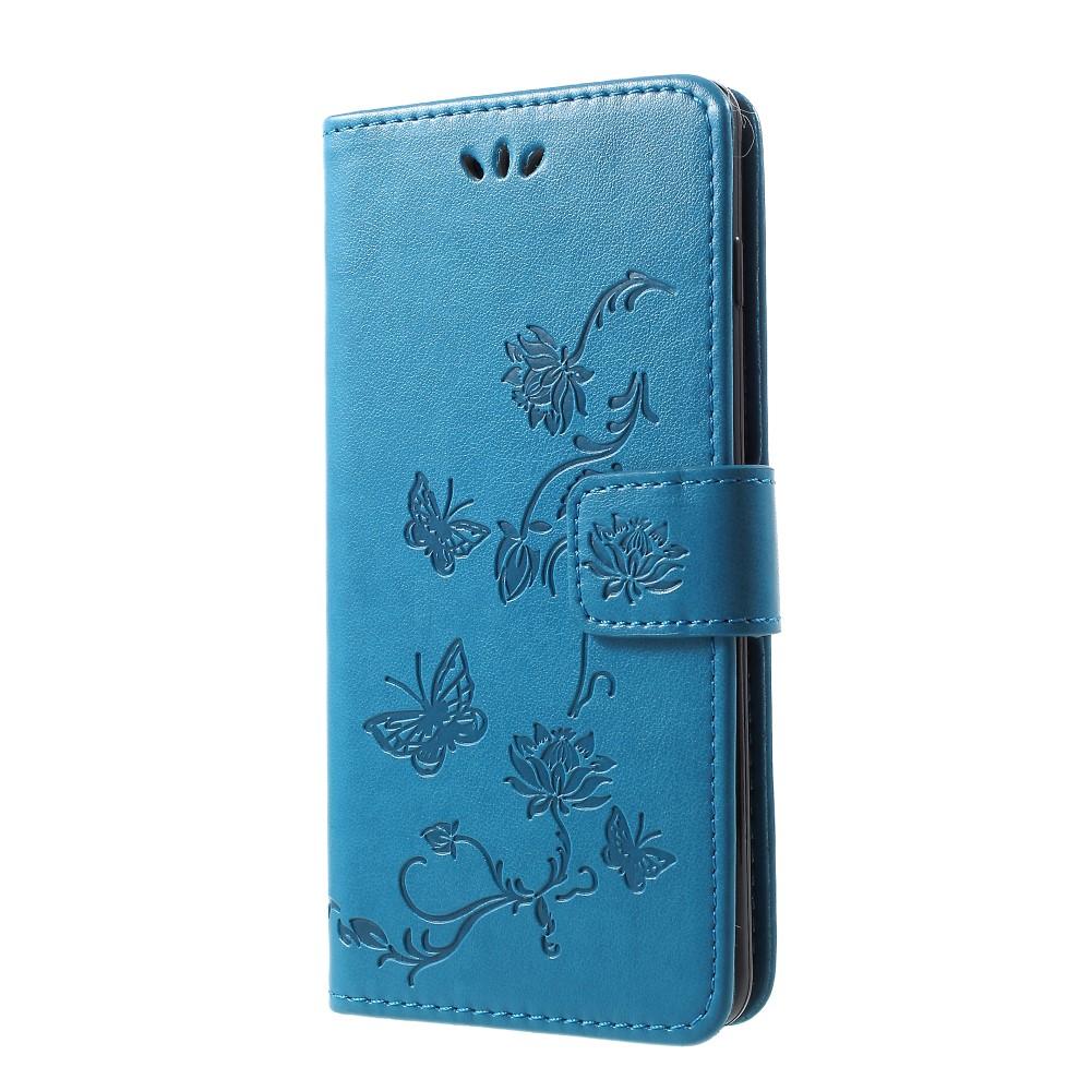 Samsung Galaxy S10 Mobiletui med sommerfugle, Blå