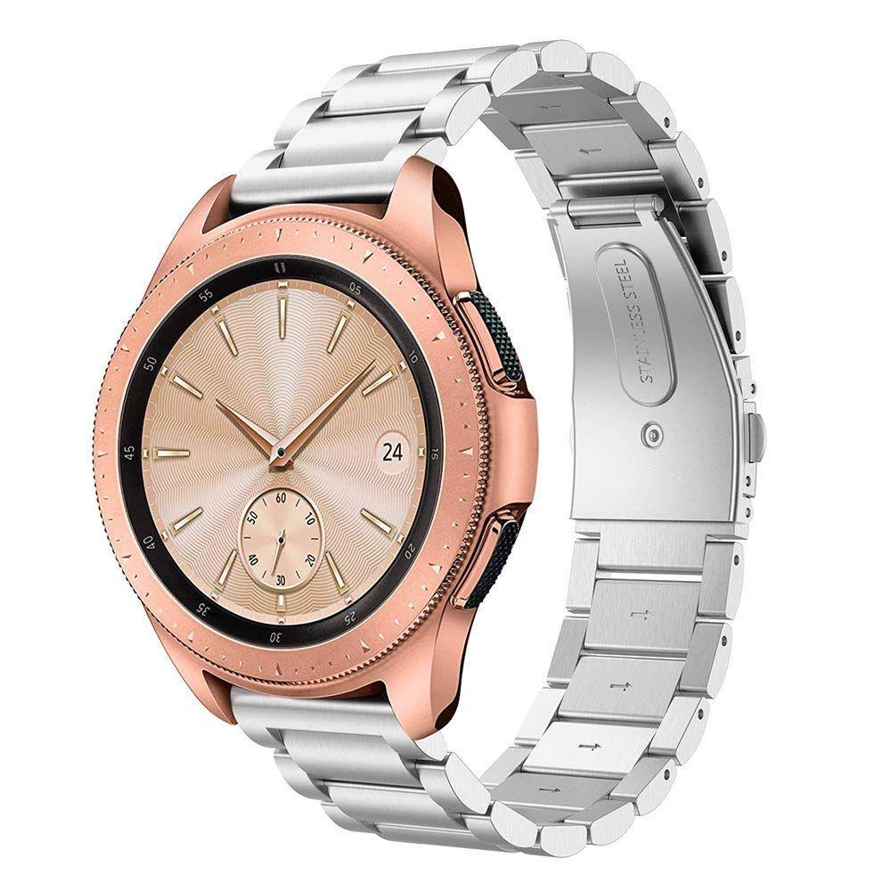 Samsung Galaxy Watch 42mm Stilrent linkarmbånd i metal, Sølv