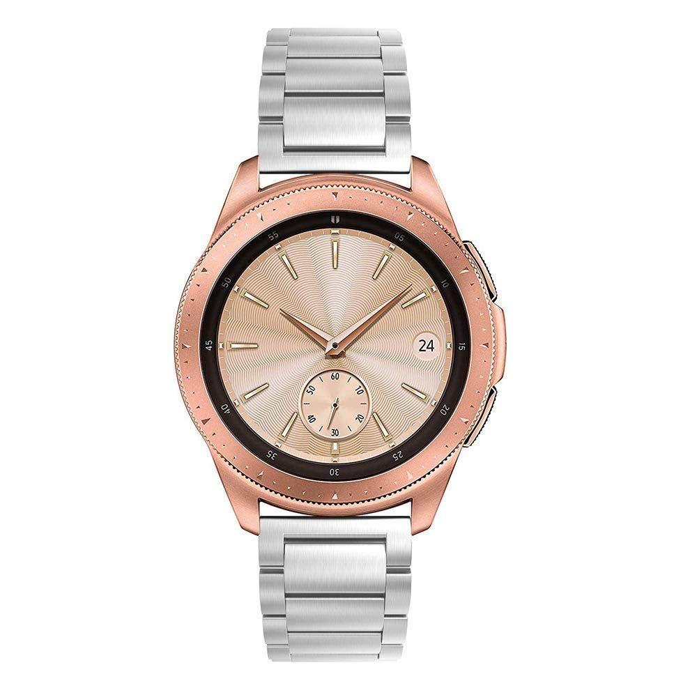 Samsung Galaxy Watch 42mm Stilrent linkarmbånd i metal, Sølv