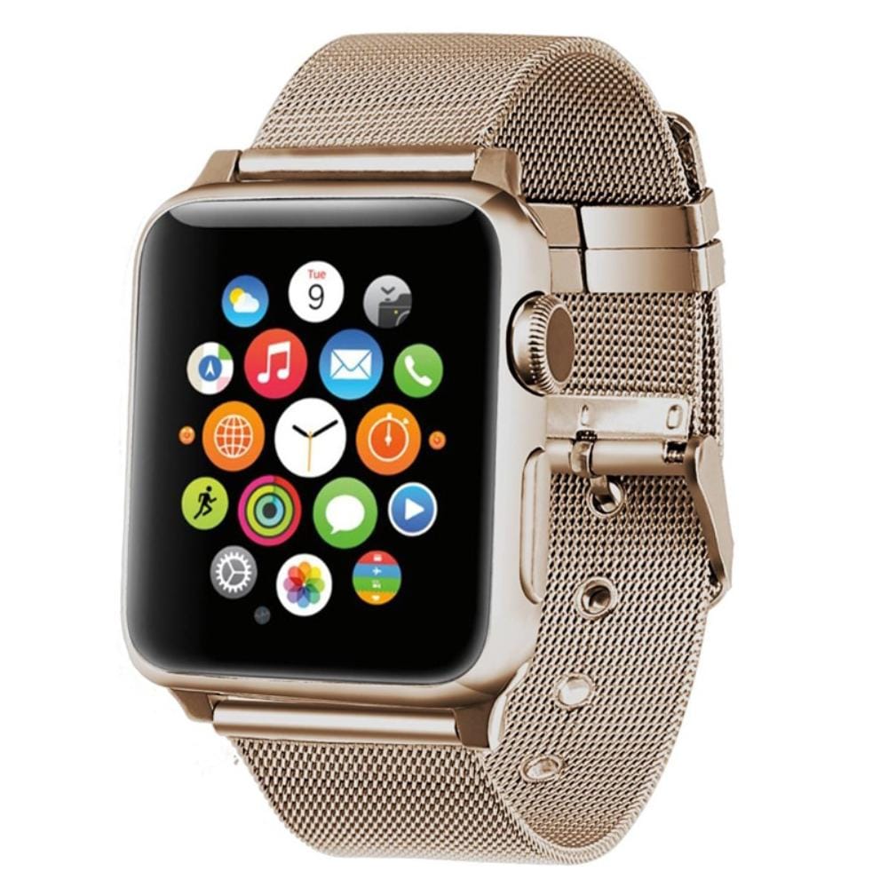 Apple Watch Series 11 42mm Armbånd i mesh, Guld