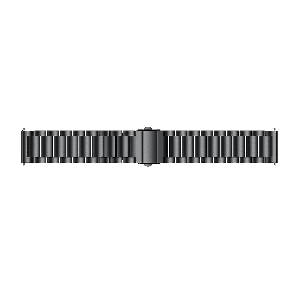 Amazfit GTS/GTS 2 Stilrent linkarmbånd i metal, Sort