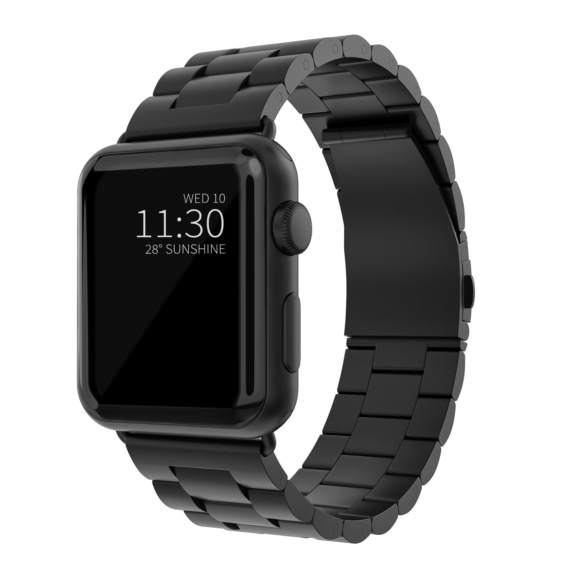 Apple Watch Ultra 49mm 2nd Gen Stilrent linkarmbånd i metal, Sort
