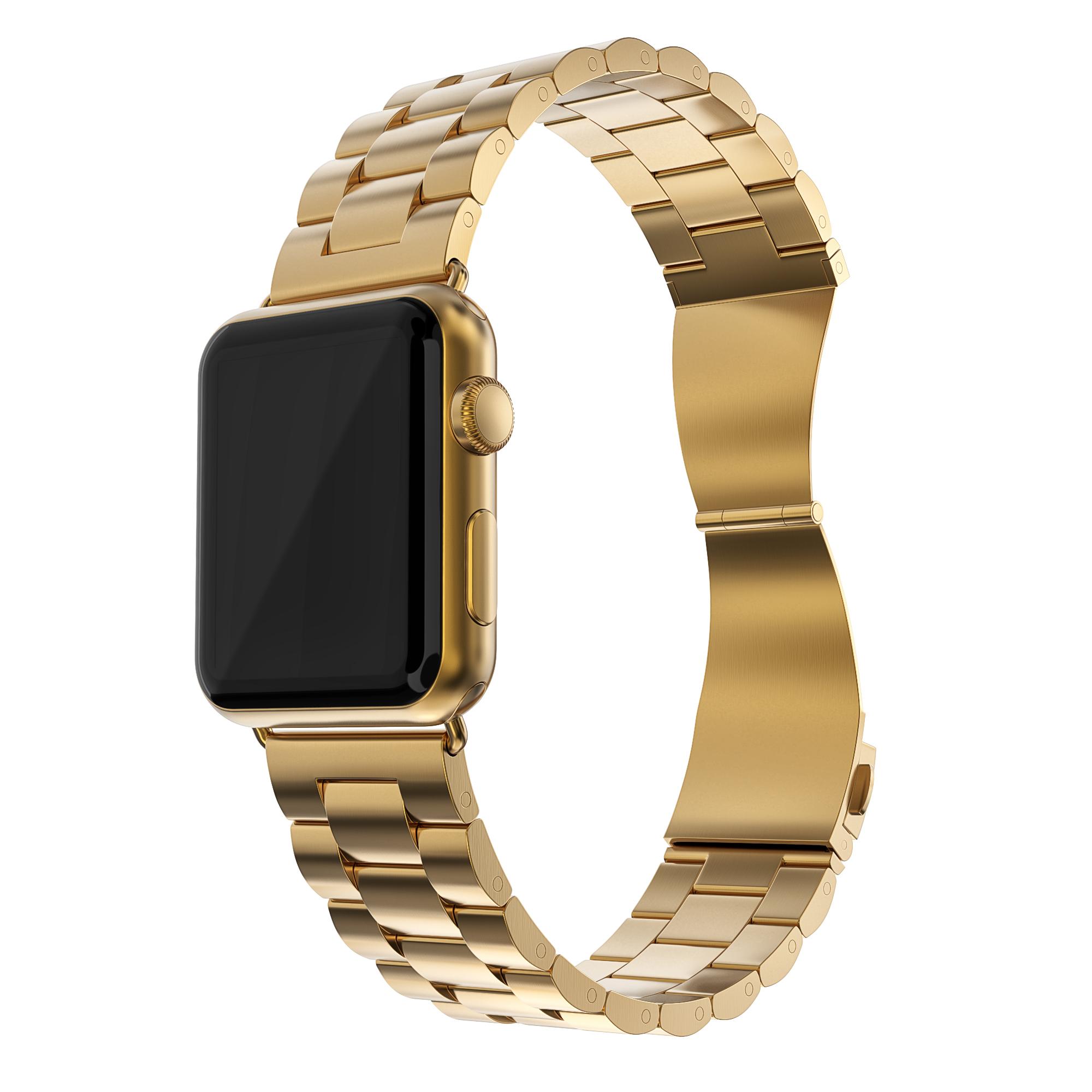 Apple Watch Ultra 49mm 1st Gen Stilrent linkarmbånd i metal, Guld