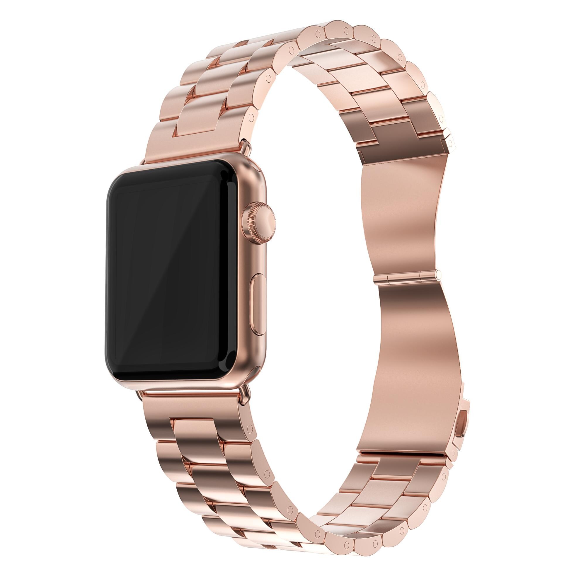 Apple Watch Ultra 49mm 1st Gen Stilrent linkarmbånd i metal, Rose guld