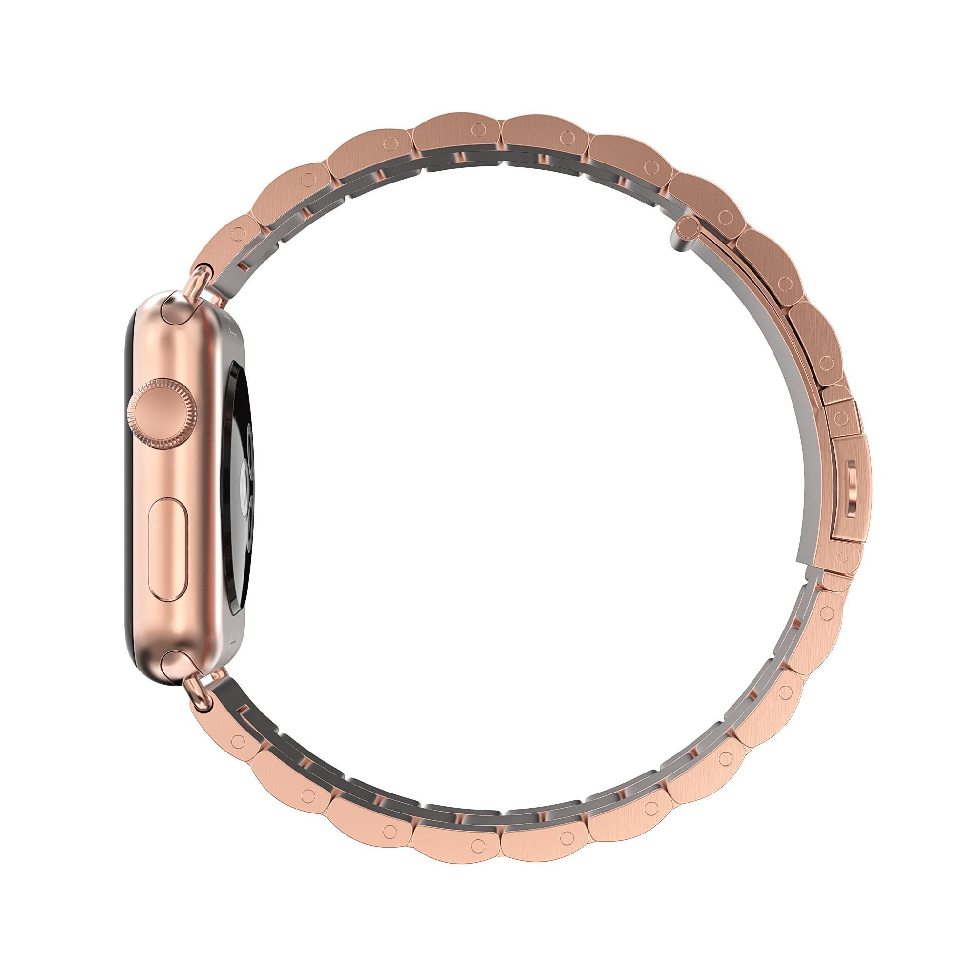 Apple Watch Ultra 49mm 1st Gen Stilrent linkarmbånd i metal, Rose guld