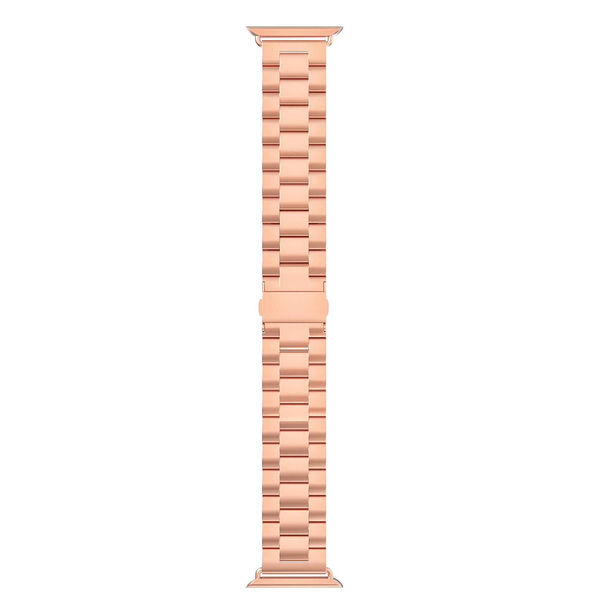 Apple Watch Ultra 49mm 1st Gen Stilrent linkarmbånd i metal, Rose guld