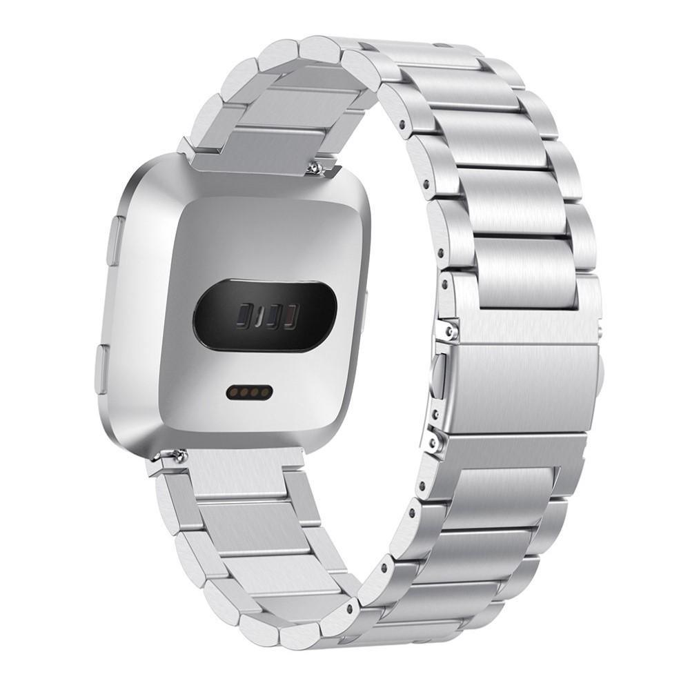 Fitbit Versa/Versa 2 Stilrent linkarmbånd i metal, Sølv