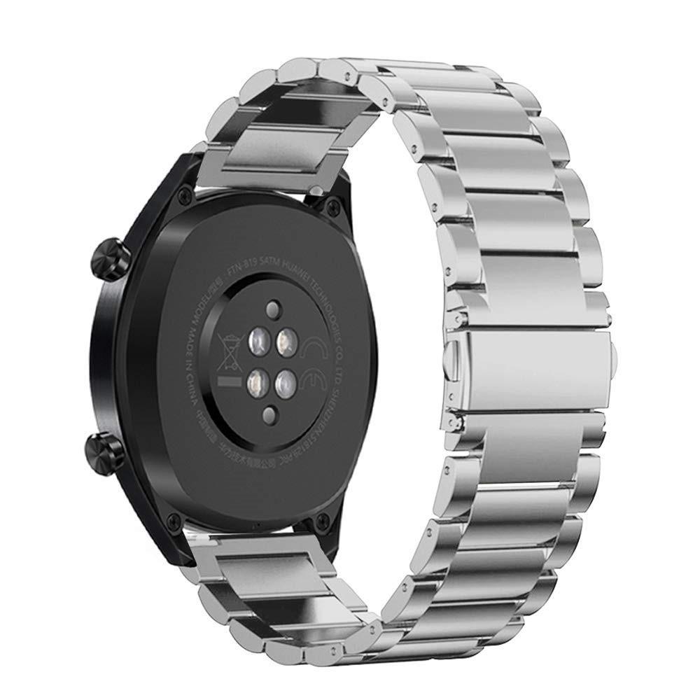Huawei Watch GT 2 46mm/Watch GT 2e/Watch GT Stilrent linkarmbånd i metal, Sølv