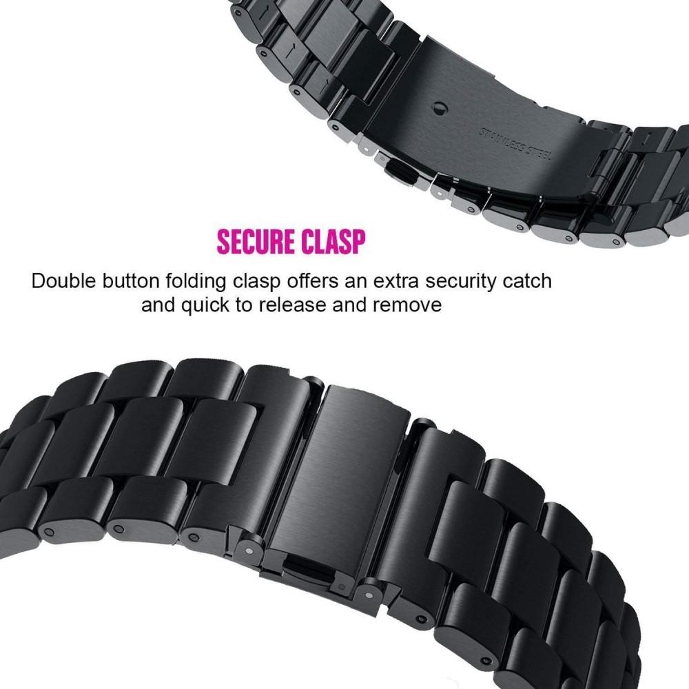 Huawei Watch GT 2 46mm/Watch GT 2e/Watch GT Stilrent linkarmbånd i metal, Sort