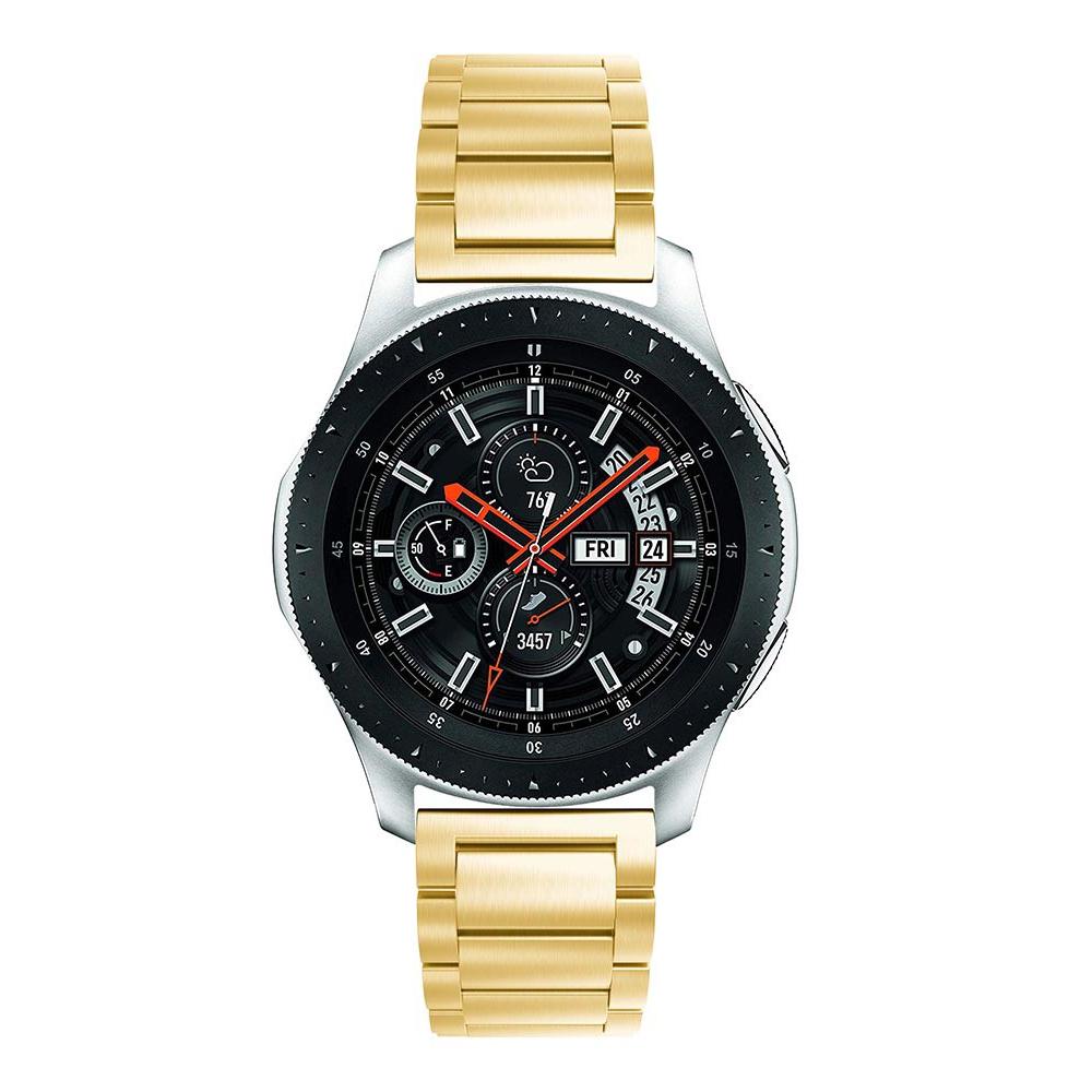 Samsung Galaxy Watch 46mm Stilrent linkarmbånd i metal, Guld
