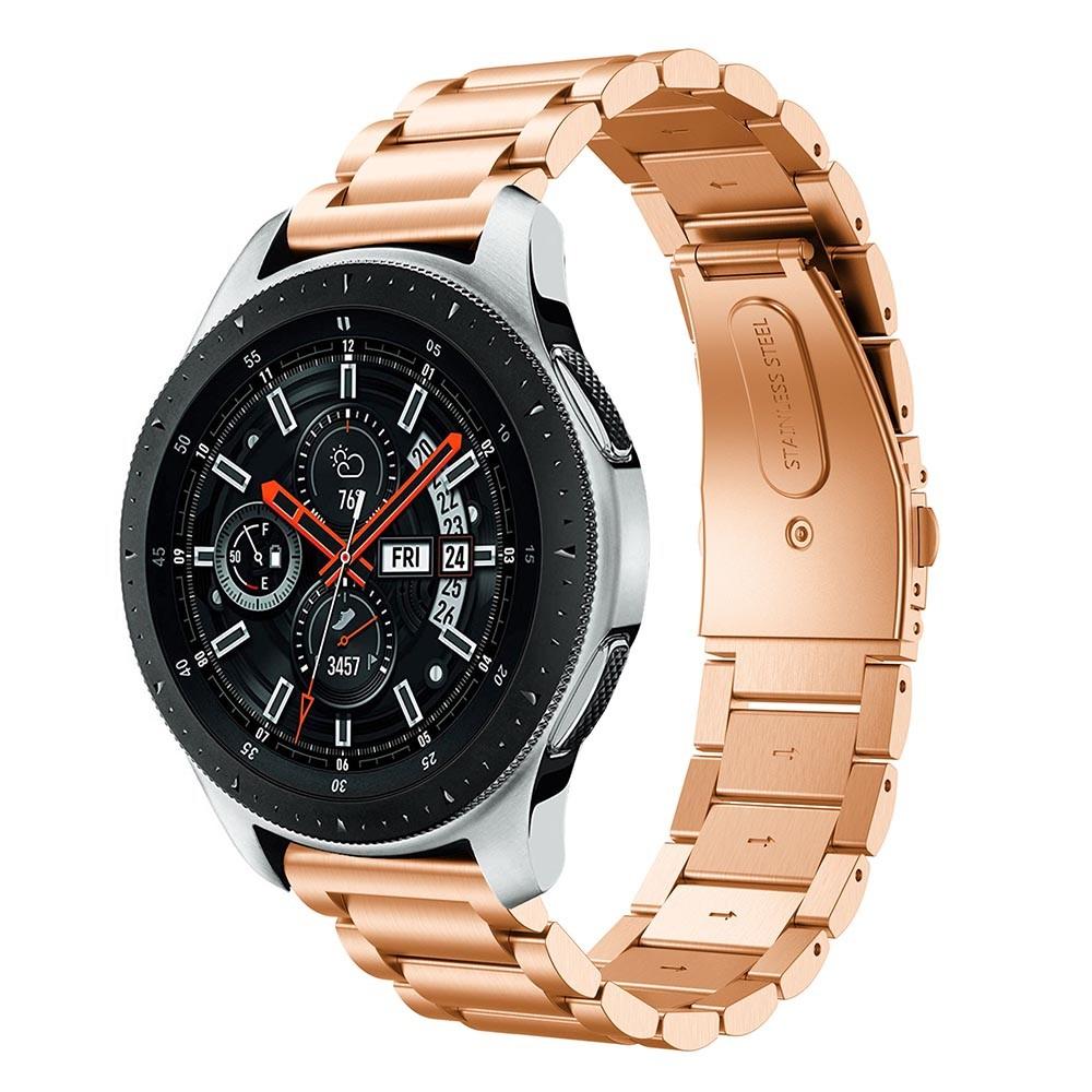 Samsung Galaxy Watch 46mm Stilrent linkarmbånd i metal, Rose guld