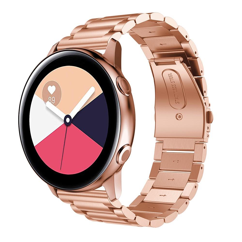 Samsung Galaxy Watch Active Stilrent linkarmbånd i metal, Rose guld