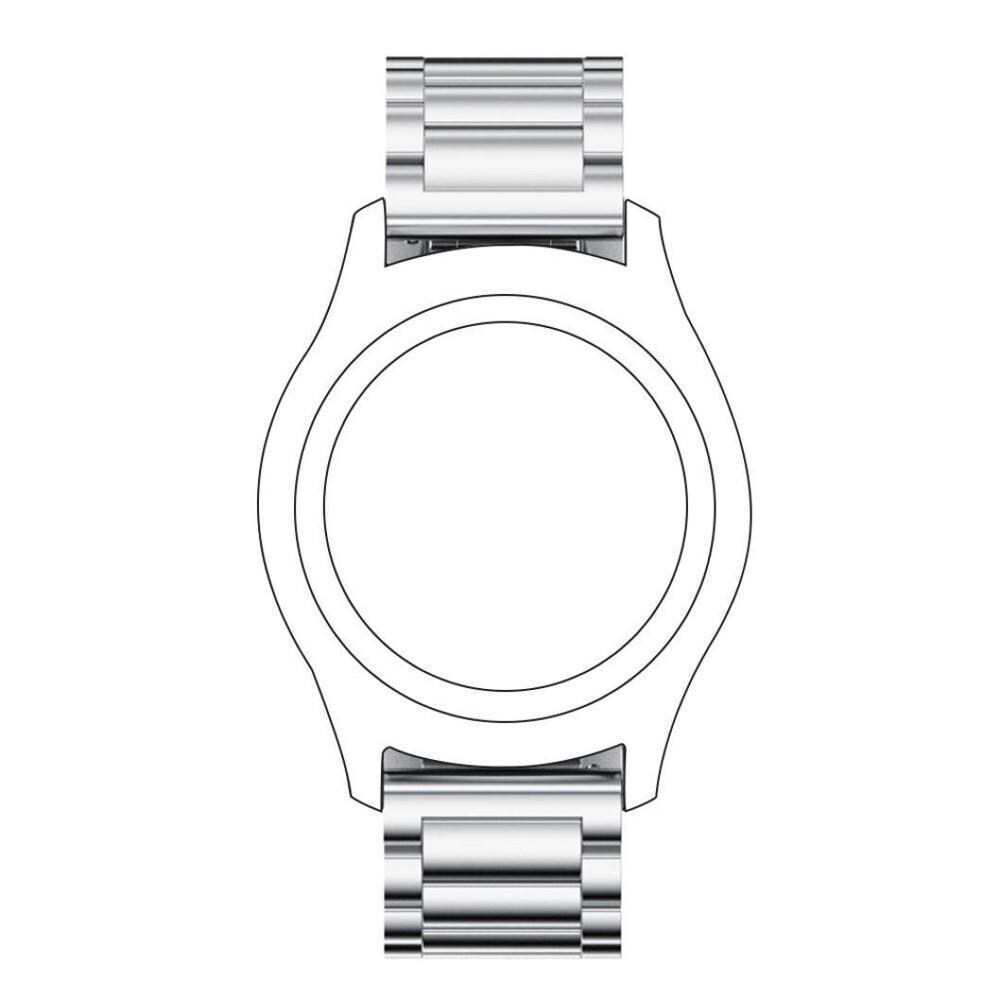 Samsung Gear S3 Frontier Stilrent linkarmbånd i metal, Sølv