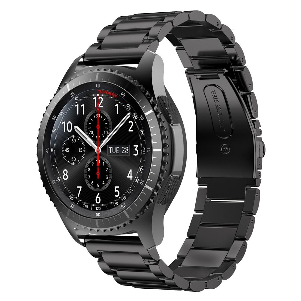 Samsung Gear S3 Frontier Stilrent linkarmbånd i metal, Sort