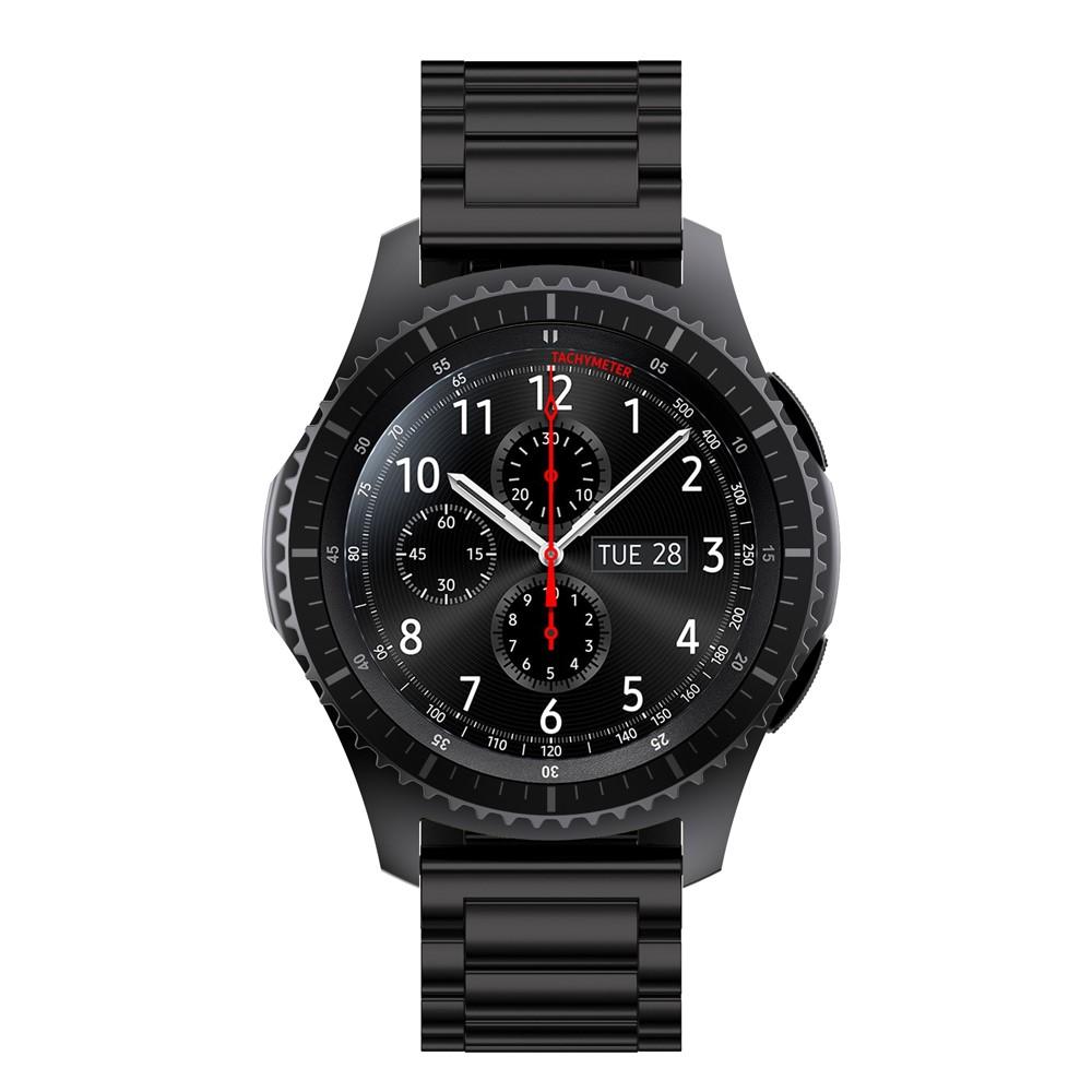 Samsung Gear S3 Frontier Stilrent linkarmbånd i metal, Sort