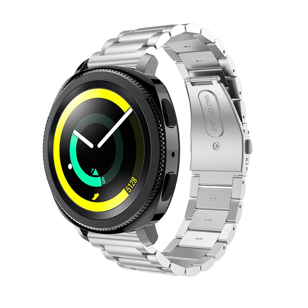 Samsung Gear Sport Stilrent linkarmbånd i metal, Sølv