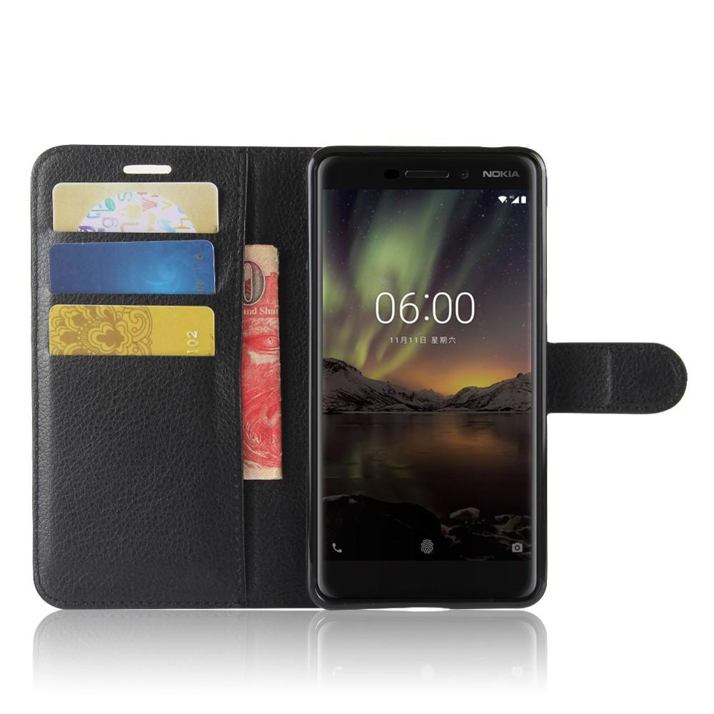 Nokia 6.1 2018 Enkelt mobiletui, Sort