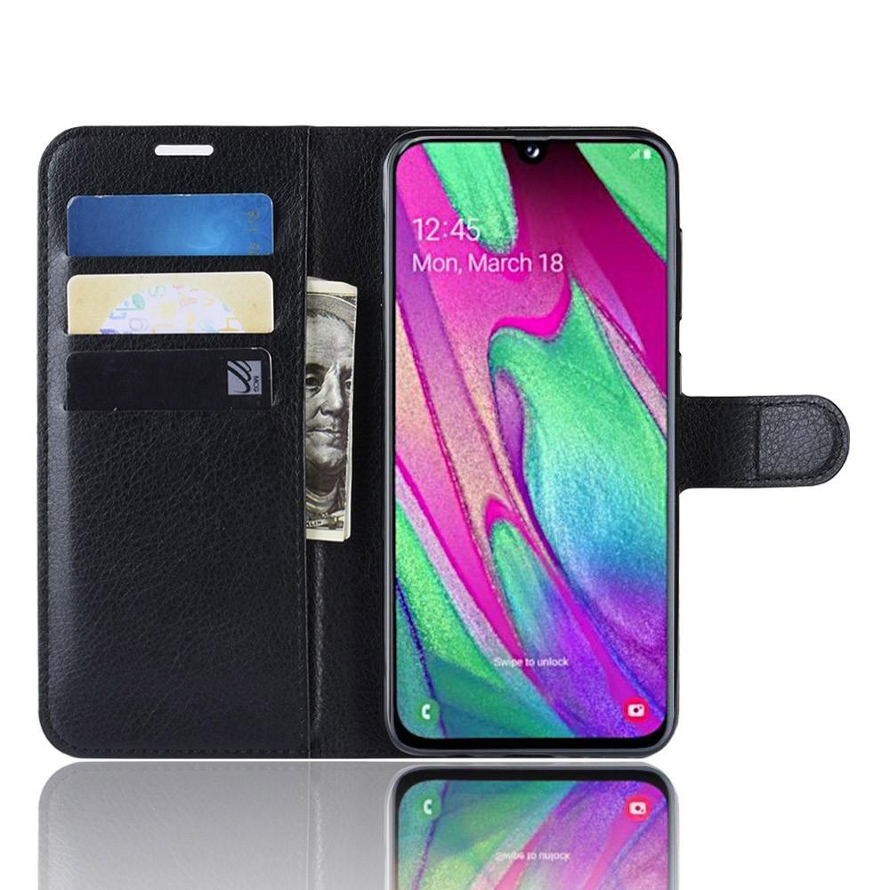 Samsung Galaxy A40 Enkelt mobiletui, Sort