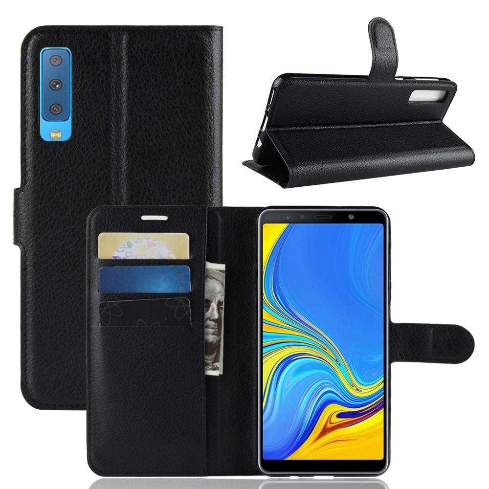 Samsung Galaxy A7 2018 Enkelt mobiletui, Sort