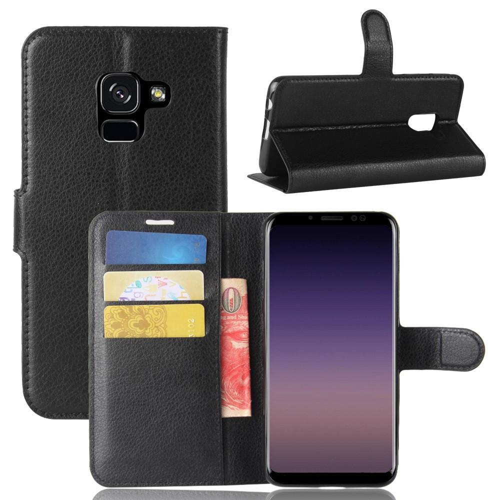 Samsung Galaxy A8 2018 Enkelt mobiletui, Sort