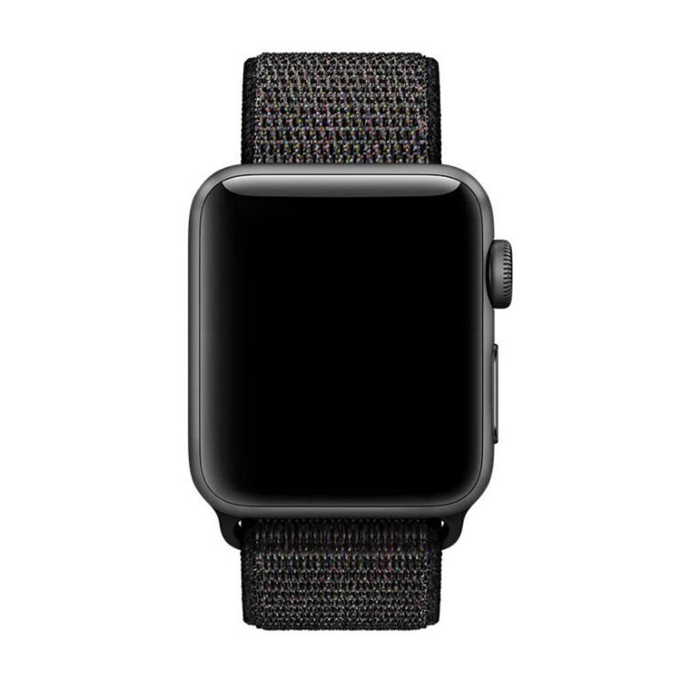 Apple Watch Series 1-3 42mm Armbånd i nylon, Sort