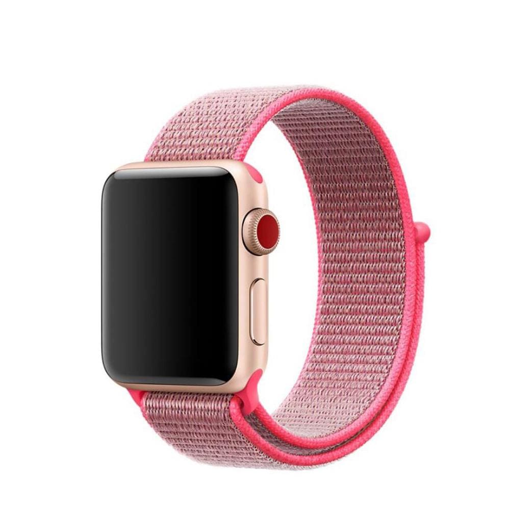 Apple Watch Series 10 46mm Armbånd i nylon, Lyserød