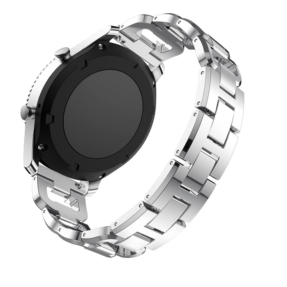 Huawei Watch GT 2 46mm/Watch GT 2e/Watch GT Luksuriøst armbånd med glitrende sten, Sølv