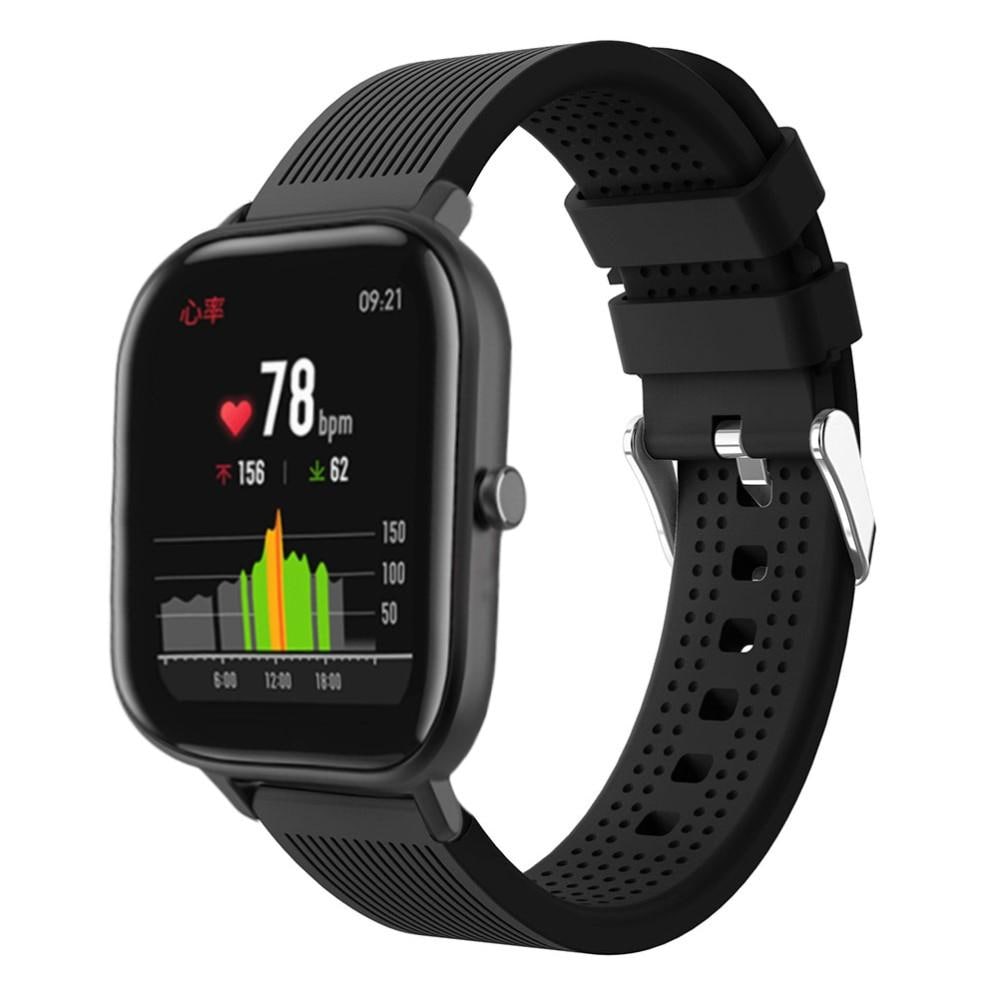 Amazfit GTS/GTS 2 Armbånd i silikone, Sort