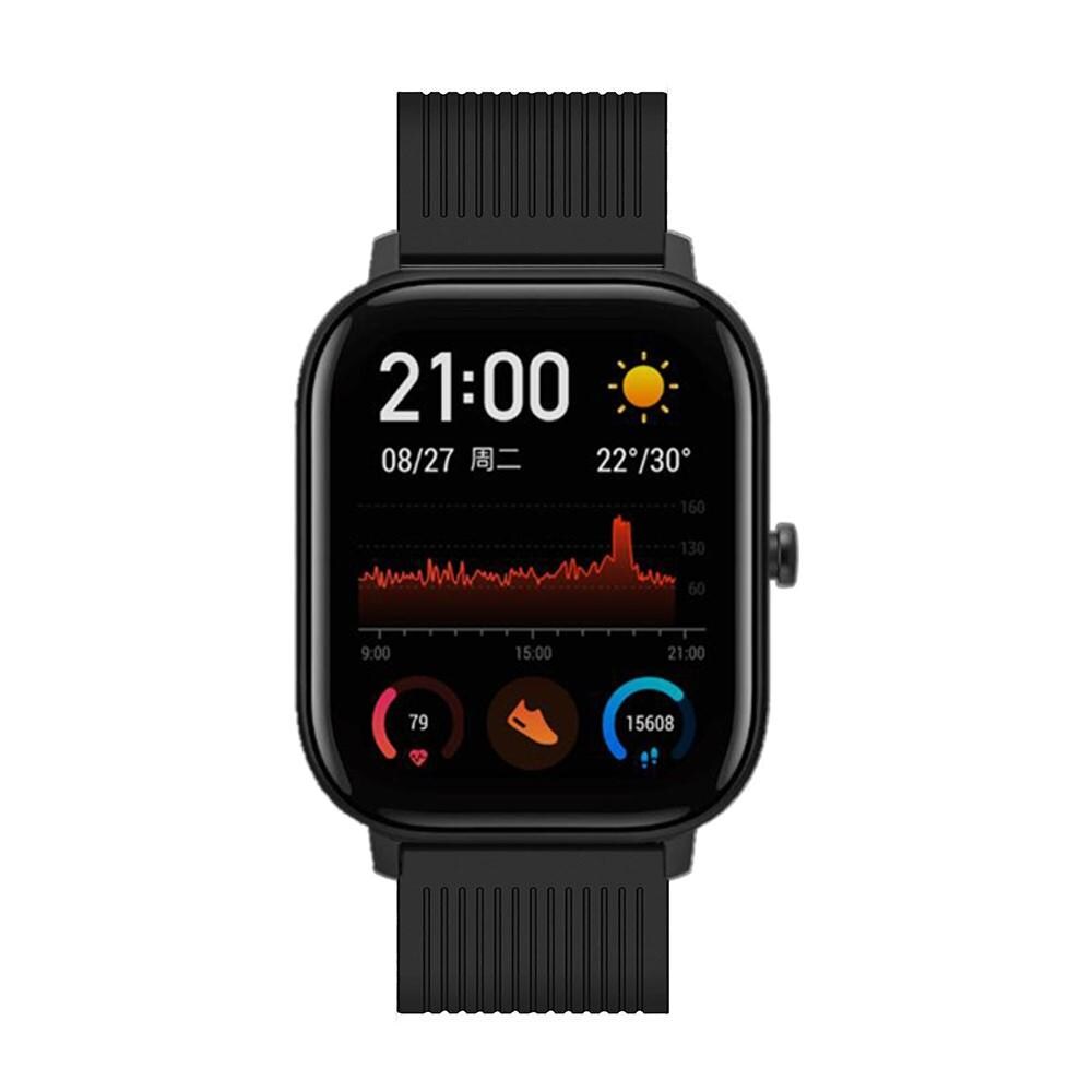 Amazfit GTS/GTS 2 Armbånd i silikone, Sort