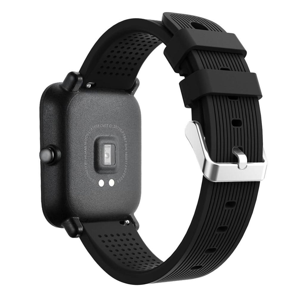 Amazfit GTS/GTS 2 Armbånd i silikone, Sort