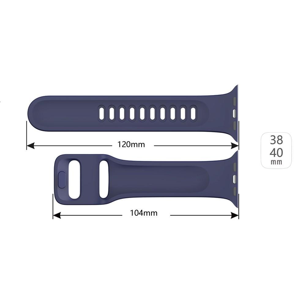 Apple Watch Series 8 41mm Armbånd i silikone, Blå