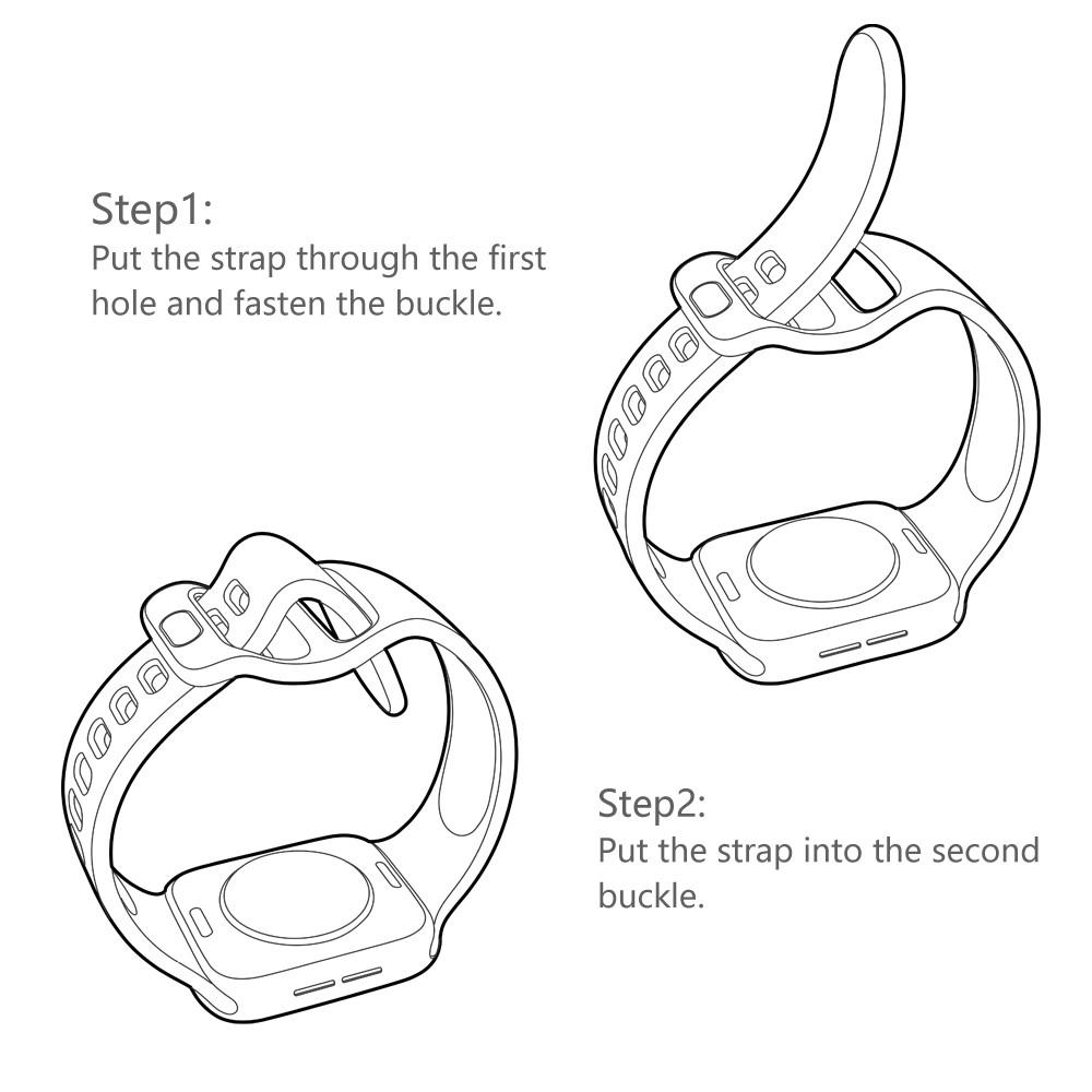 Apple Watch Series 4-6 40mm Armbånd i silikone, Blå